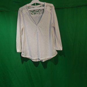 H&M Woman's Lace top Blouse Beige (S)